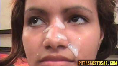 Tinka es corre a la cara després del sexe anal